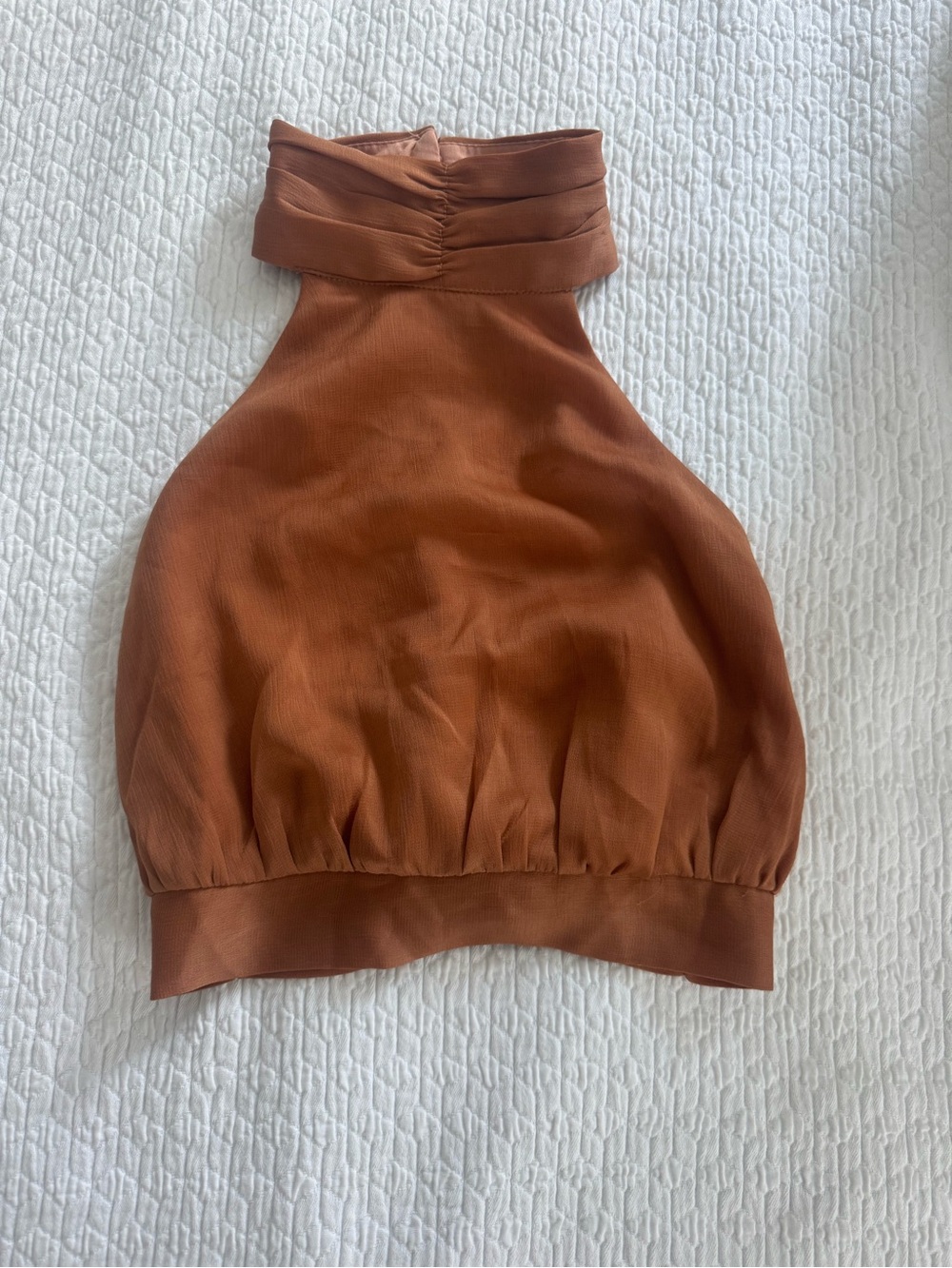 Princess Polly Tan Halter Top - Size 4
